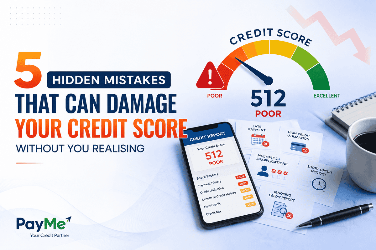 5 Hidden Mistakes That Can Damage Your Credit Score Without You Realising